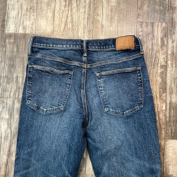 American Eagle Outfitters Dark Blue Straight Jeans Size 31x30 - Picture 4 of 9